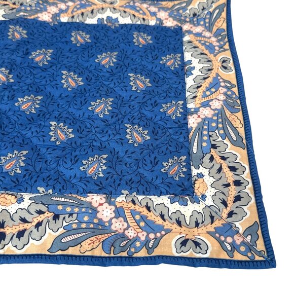 PIERRE DEUX French Country Placemat Campano Blue Quilted Cotton NWT - Picture 2 of 8